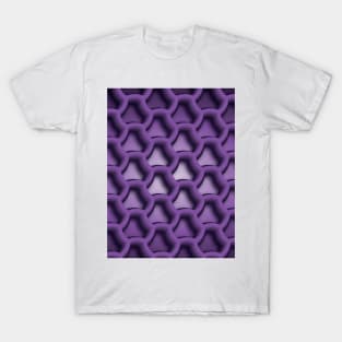 Purple Triangle Pattern T-Shirt